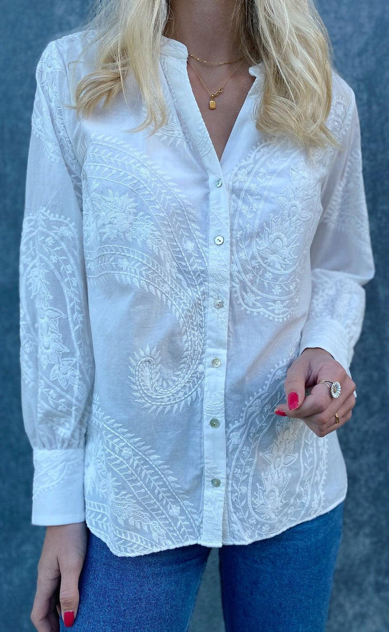 Gustav Skjorte - Biba - White