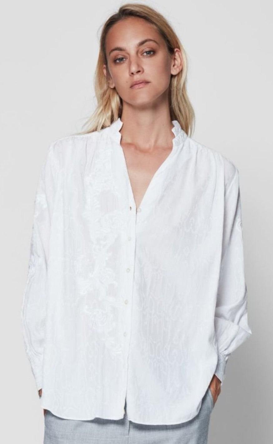 Gustav Skjorte - Leonora Long - White