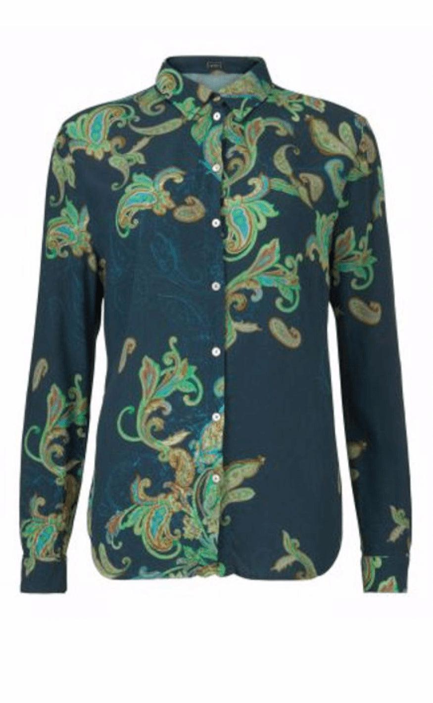 Gustav Skjorte - Printed - Midnight