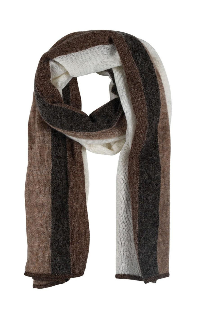 Gustav Tørklæde - Etine Stripe Lurex - Beige