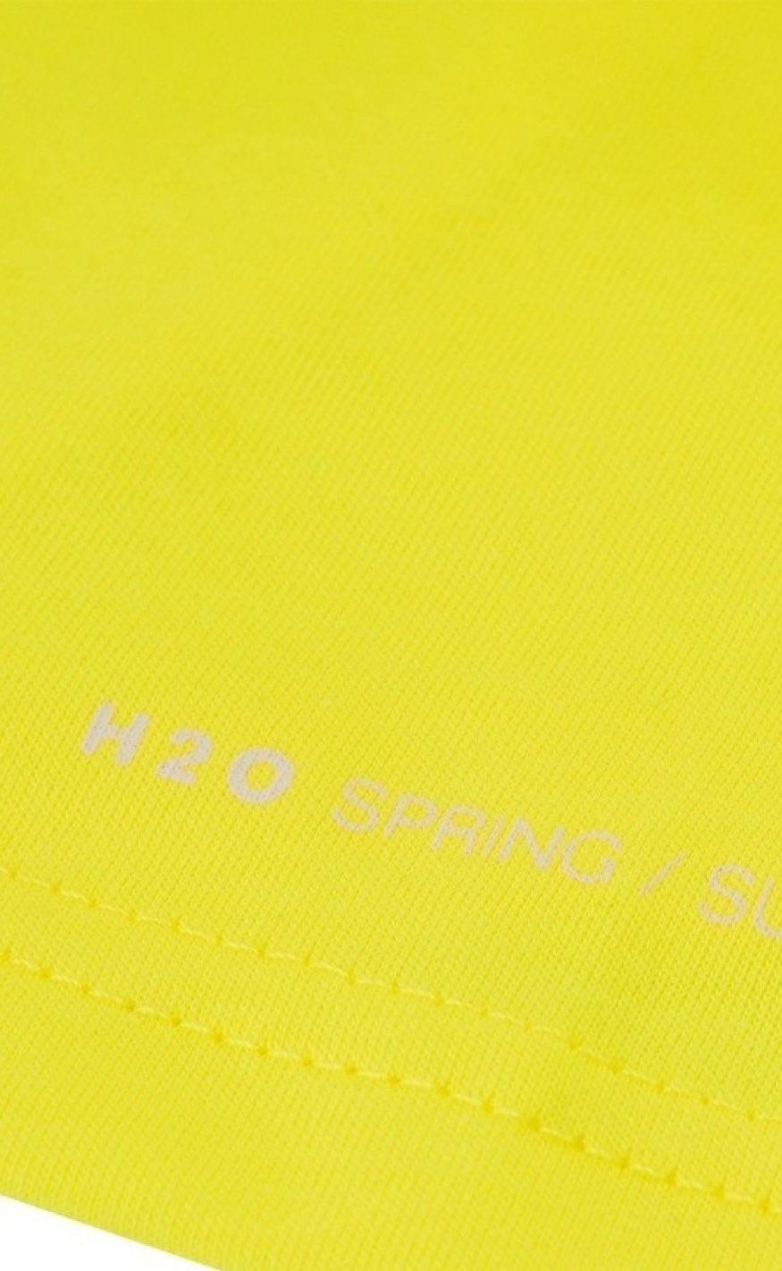 H2O Tee - Type Stripe - Citron/Pink Salt