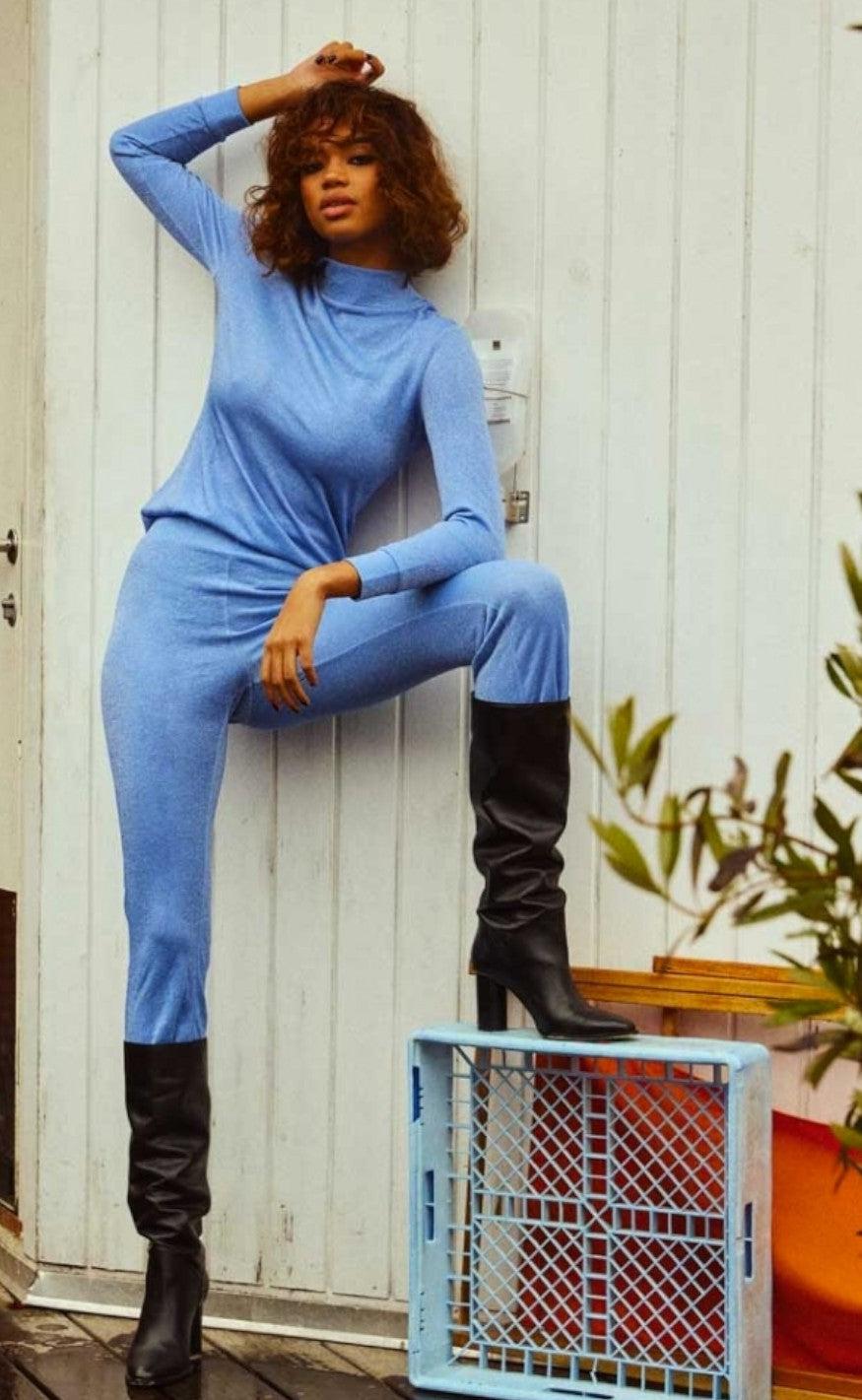 Hunkøn Bluse - Catrina - Light Blue