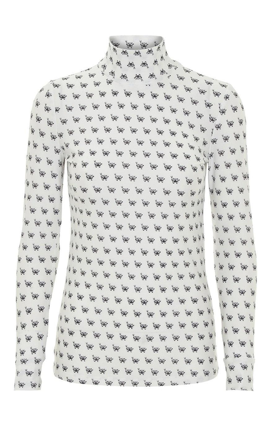 Hunkøn Bluse - Devil Yoga - White