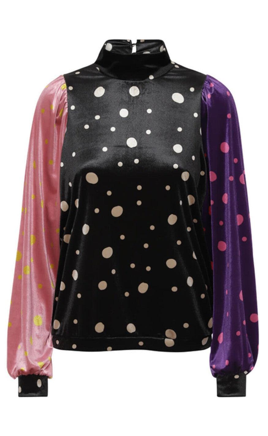 Hunkøn Bluse - Hannah - Mixed Dots