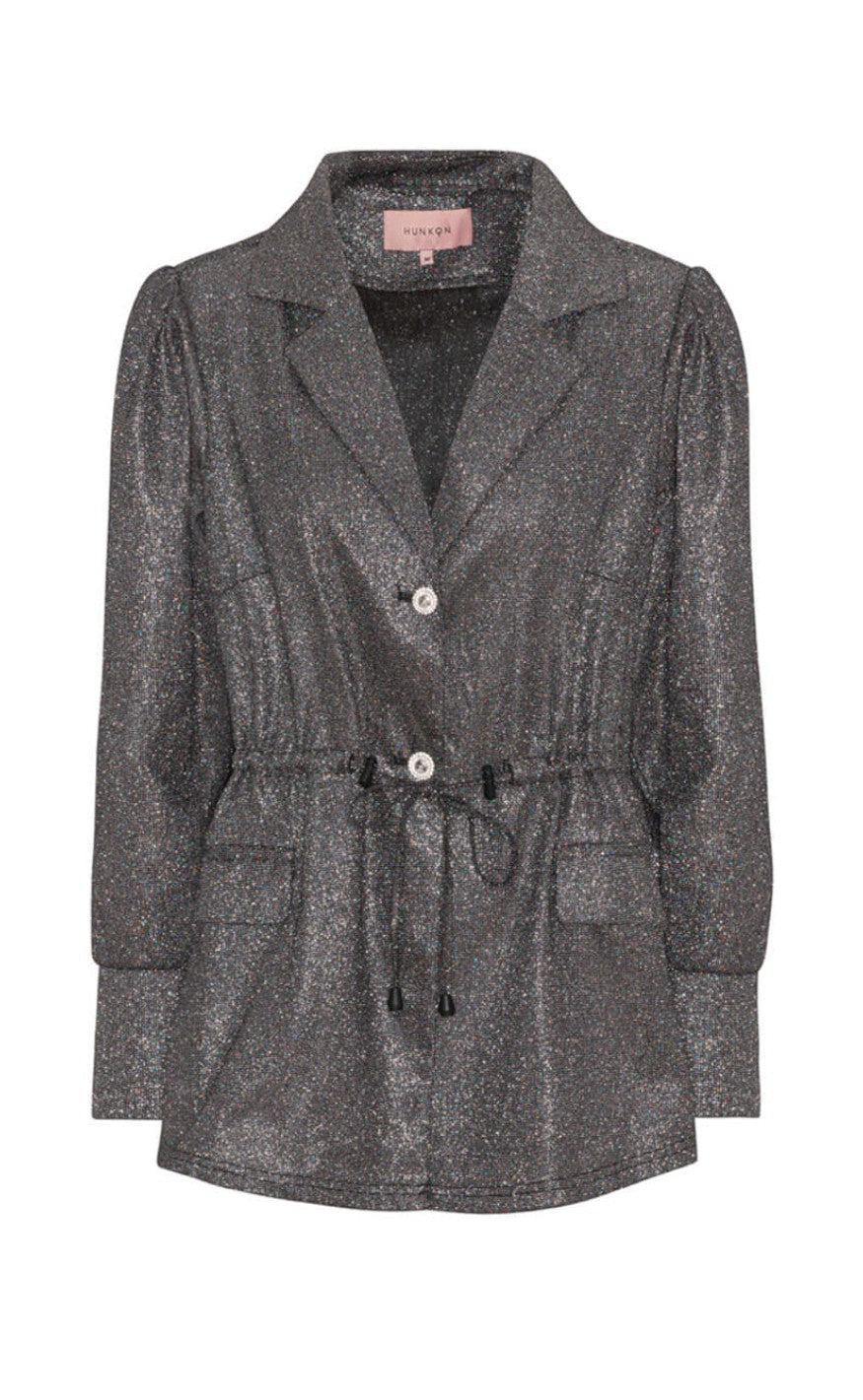 Hunkøn Jakke - Estelle - Soft Black Glitter