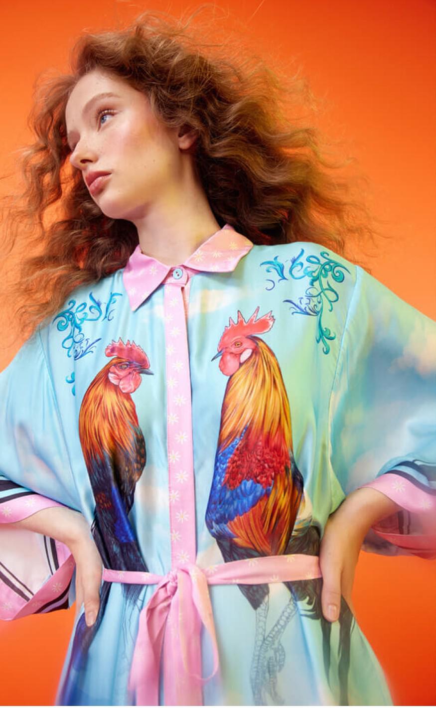 Hunkøn Kimono - Cassiopeia - Summer Sky Art Print