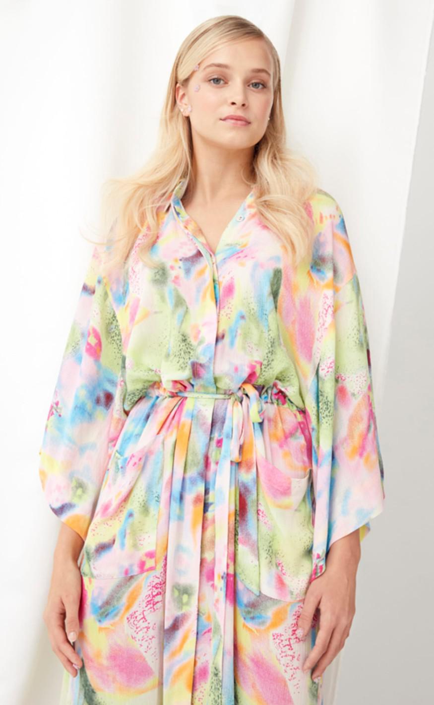Hunkøn Kimono - Kristina - Pink Palette