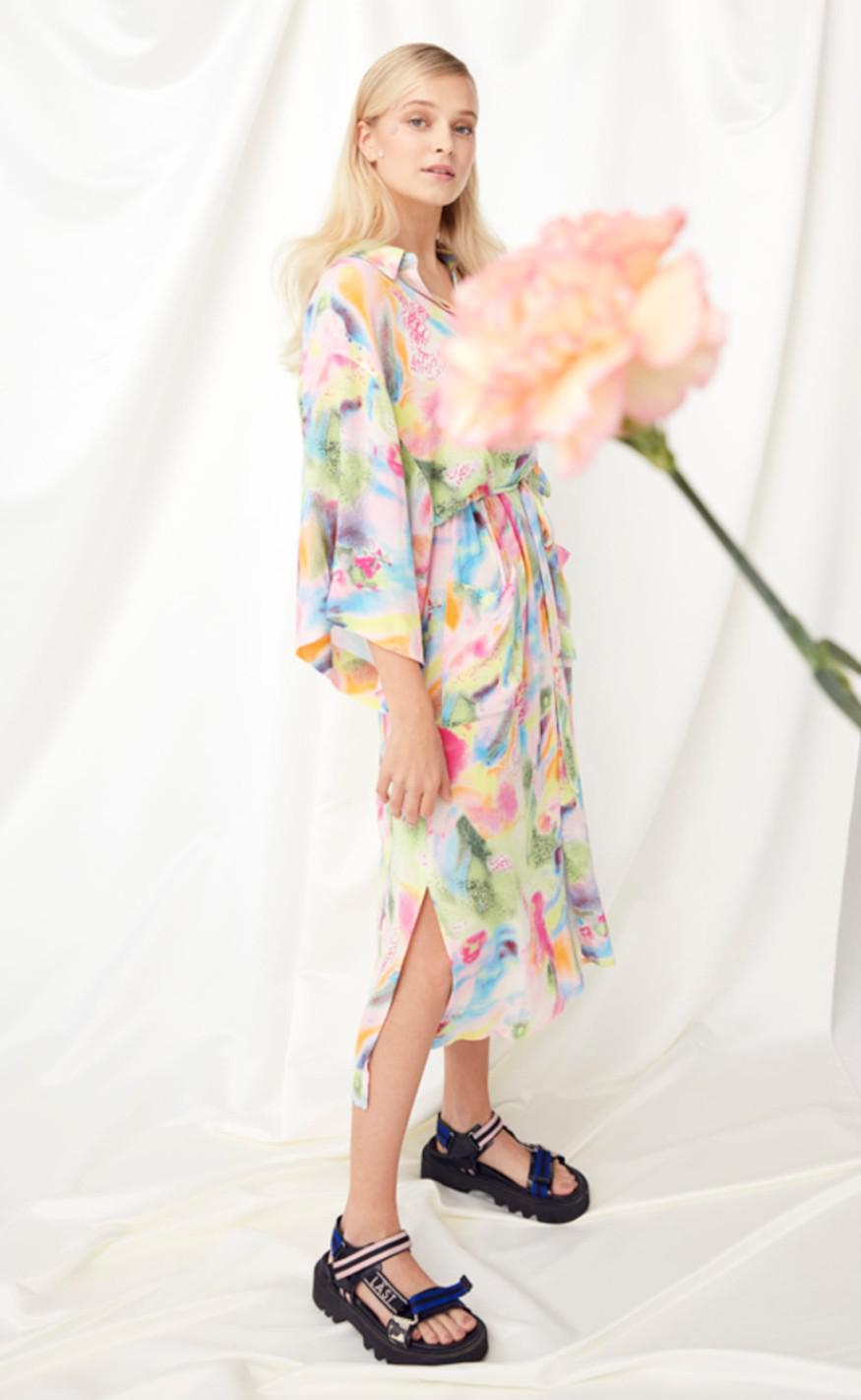Hunkøn Kimono - Kristina - Pink Palette