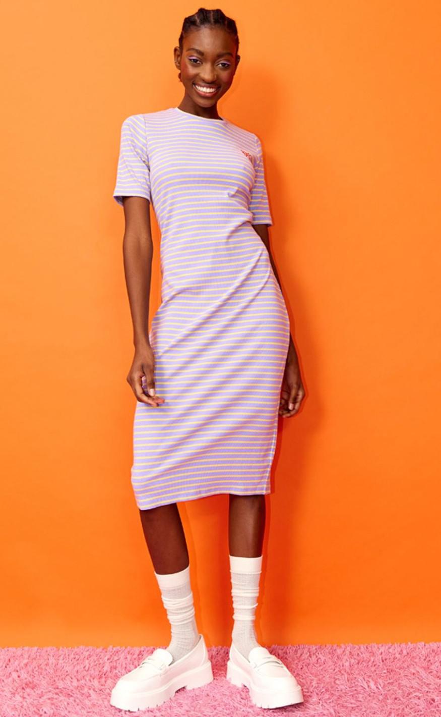 Hunkøn Kjole - Felipa - Lavender Striped
