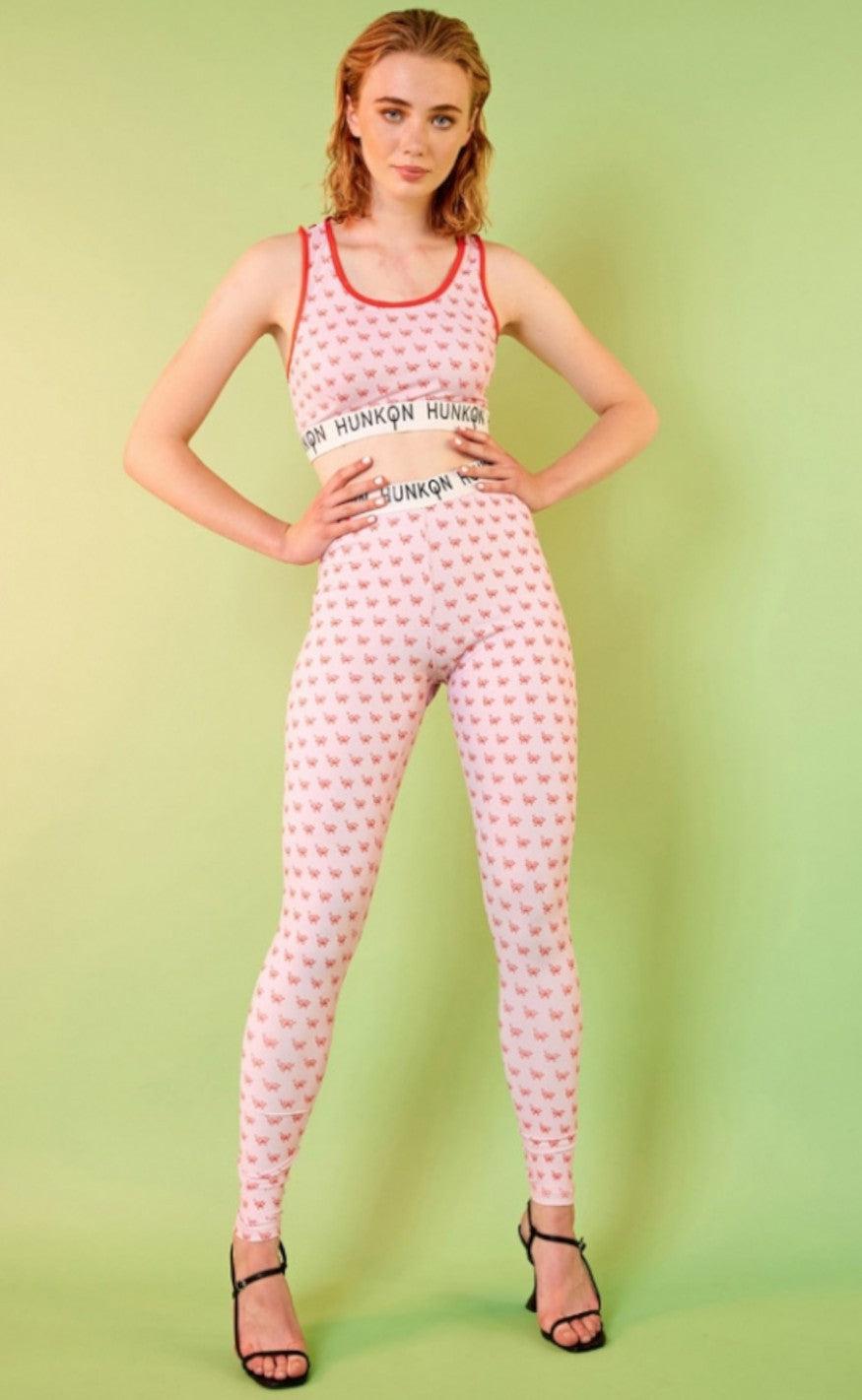 Hunkøn Legging - Devil Yoga - Light Pink