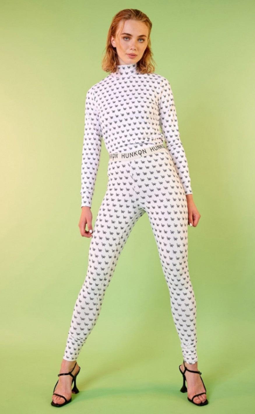 Hunkøn Legging - Devil Yoga - White
