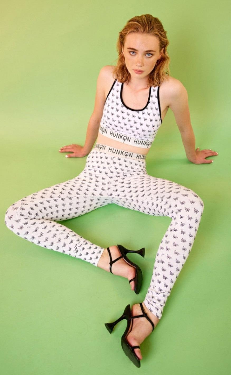 Hunkøn Legging - Devil Yoga - White