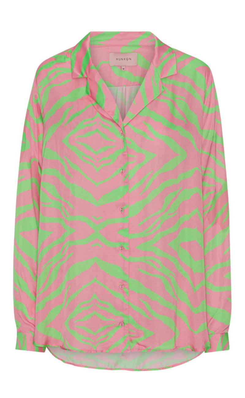 Hunkøn Skjorte - Taylor - Pink Tiger Art Print