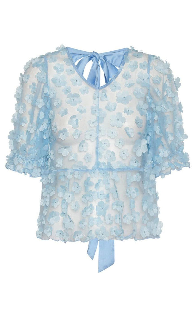 Hunkøn Top - Florentina - Light Blue