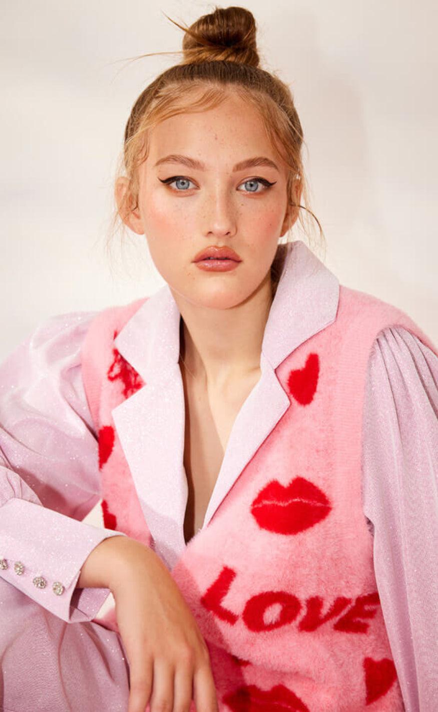 Hunkøn Vest - Lilou - Love Red