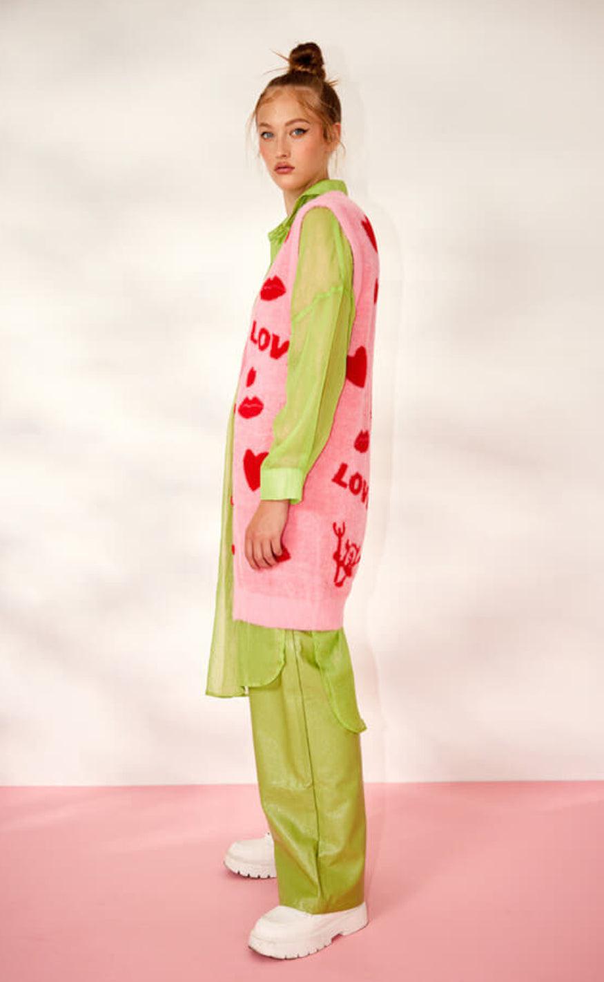 Hunkøn Vest - Lilou - Love Red
