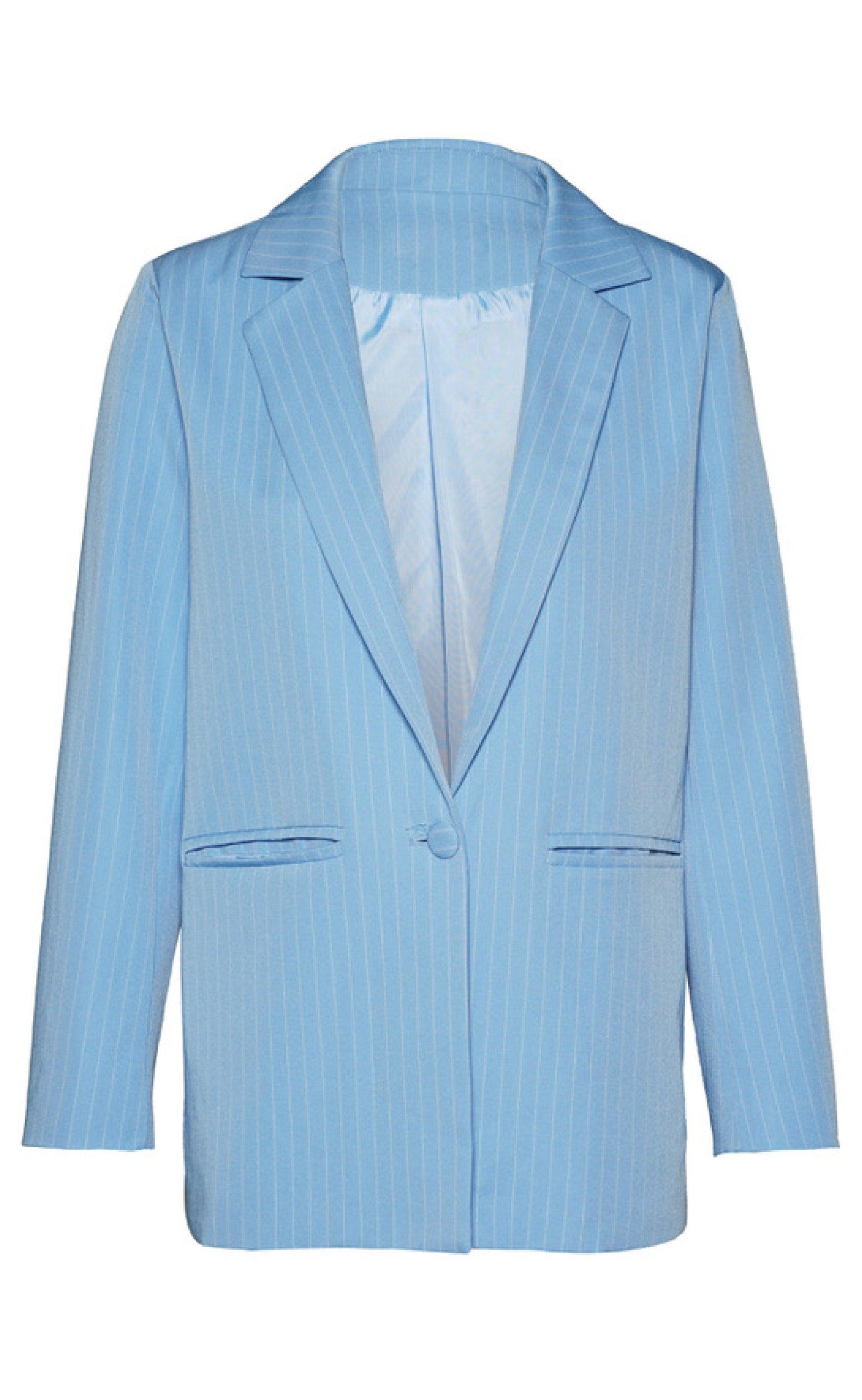 INA Copenhagen Blazer - Mai - Blue Pinstripe