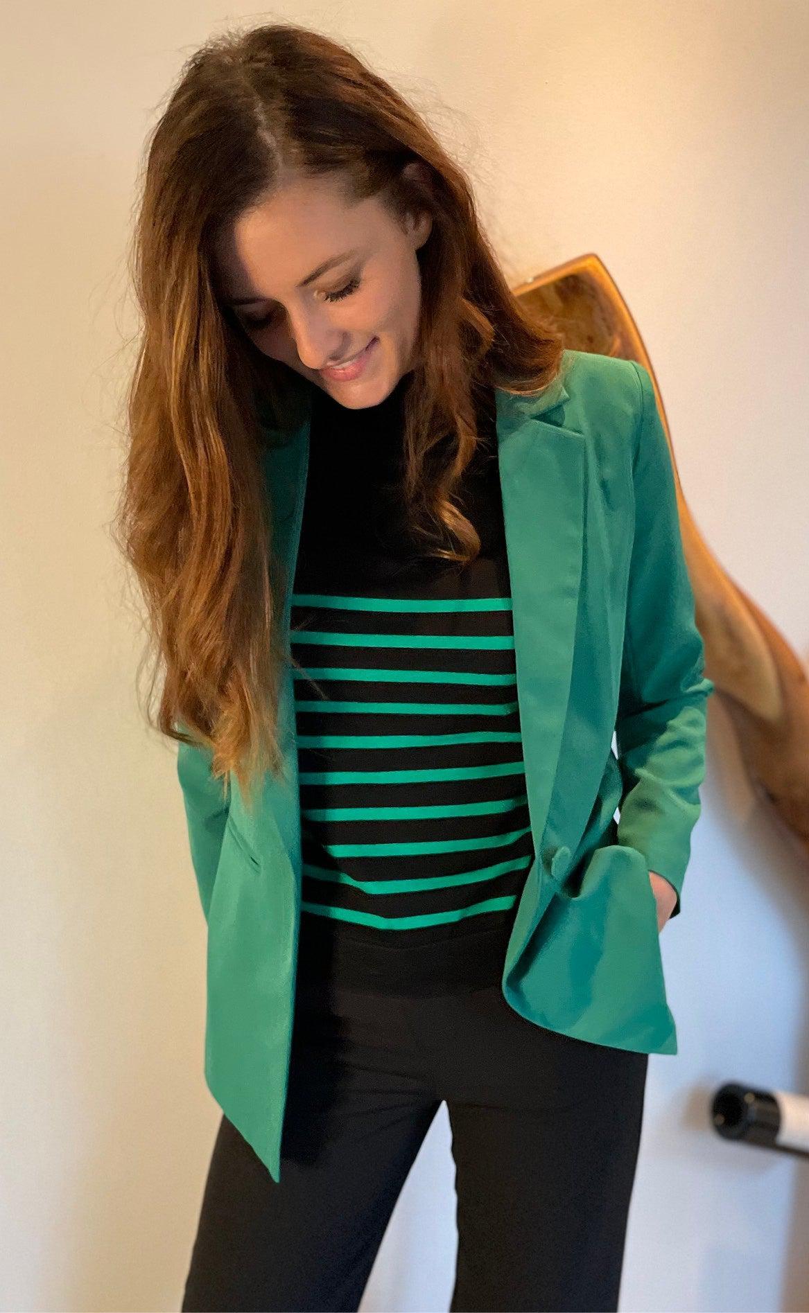 INA Copenhagen Blazer - Mai - Green