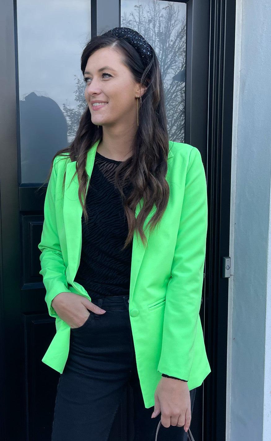 INA Copenhagen Blazer - Mai - Neon Green