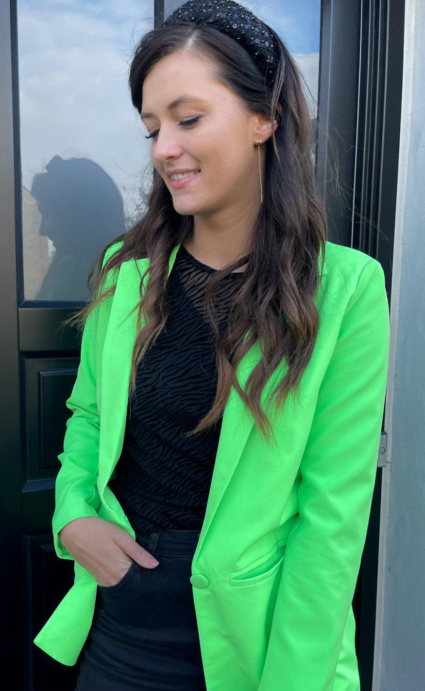 INA Copenhagen Blazer - Mai - Neon Green