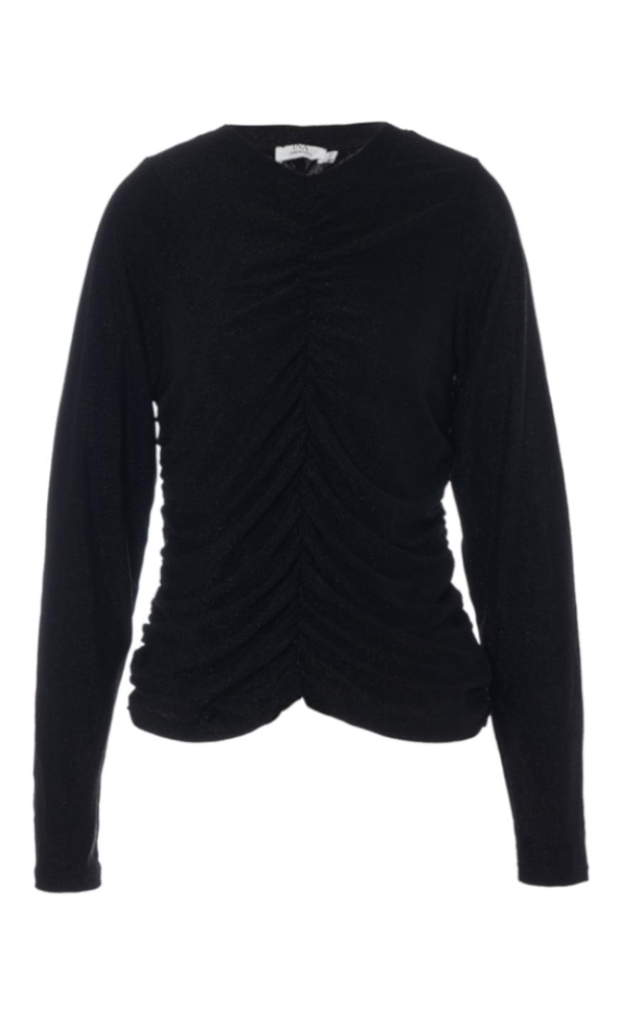 INA Copenhagen Bluse - Ava - Black Glitter