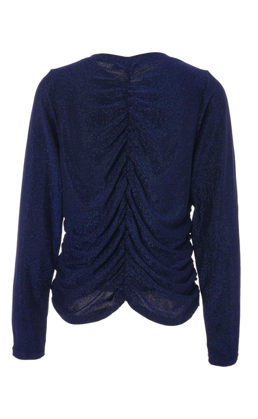 INA Copenhagen Bluse - Ava - Blue Glitter