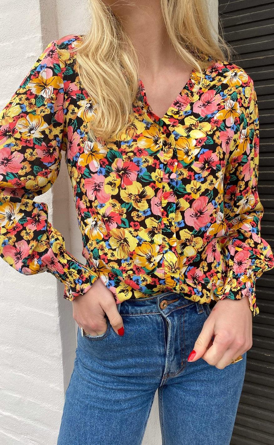 INA Copenhagen Bluse - Mali - Flower Garden