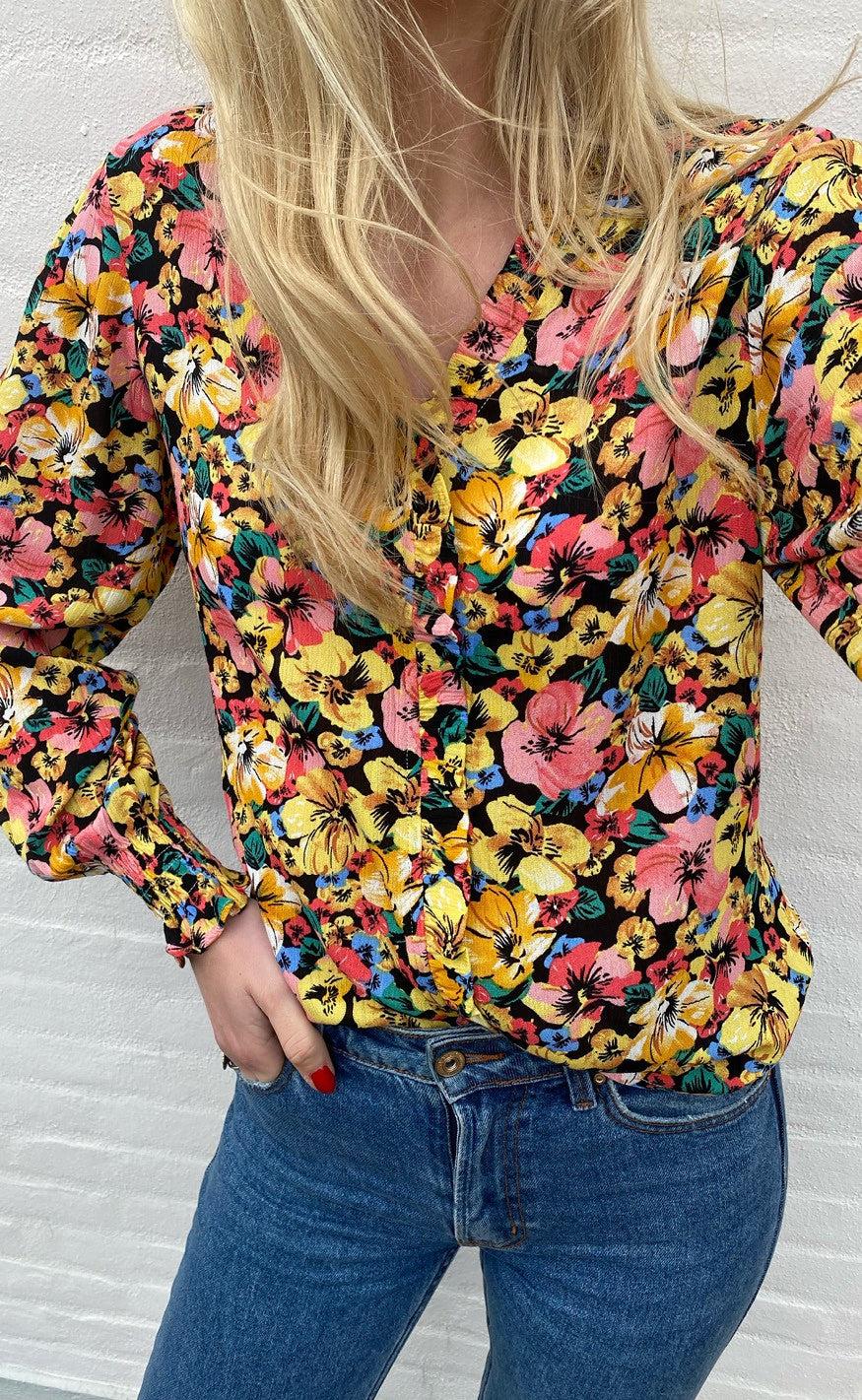 INA Copenhagen Bluse - Mali - Flower Garden