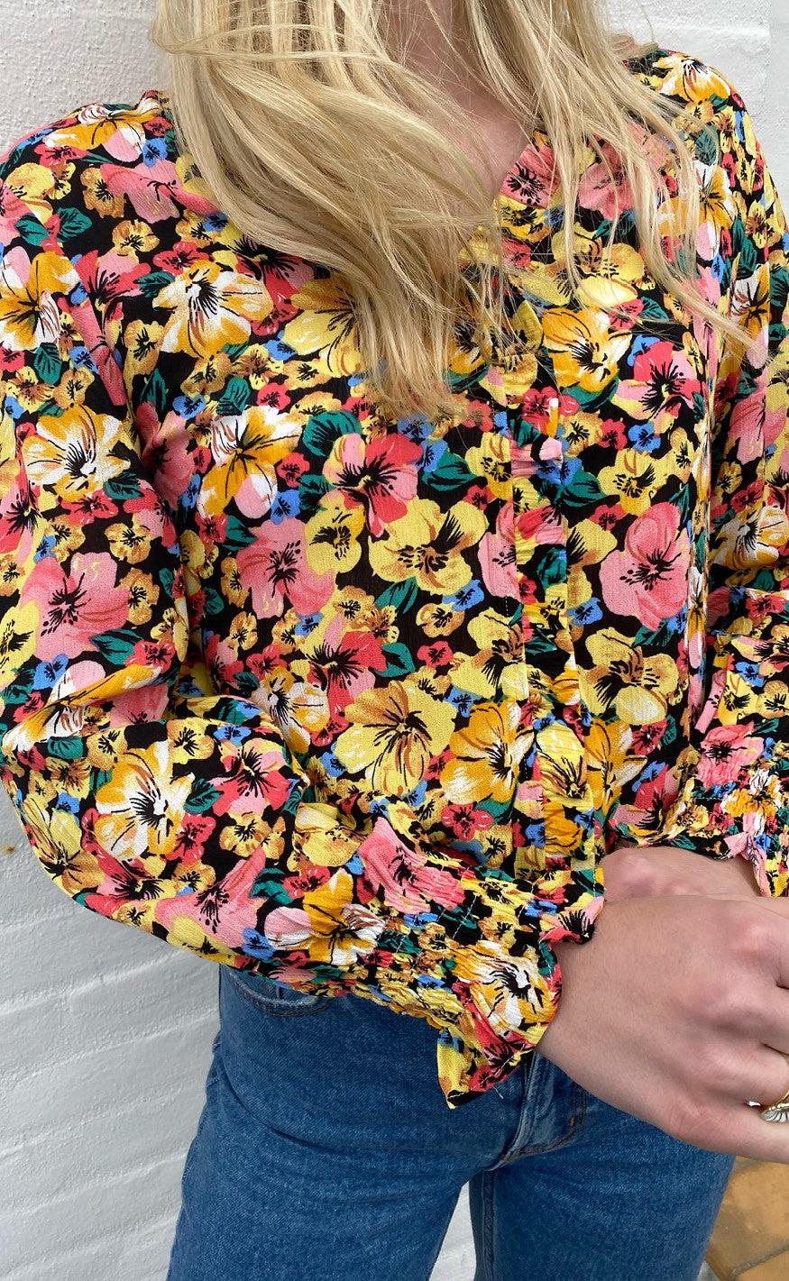 INA Copenhagen Bluse - Mali - Flower Garden