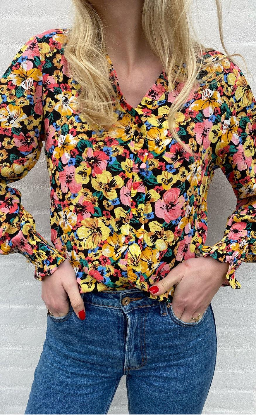 INA Copenhagen Bluse - Mali - Flower Garden