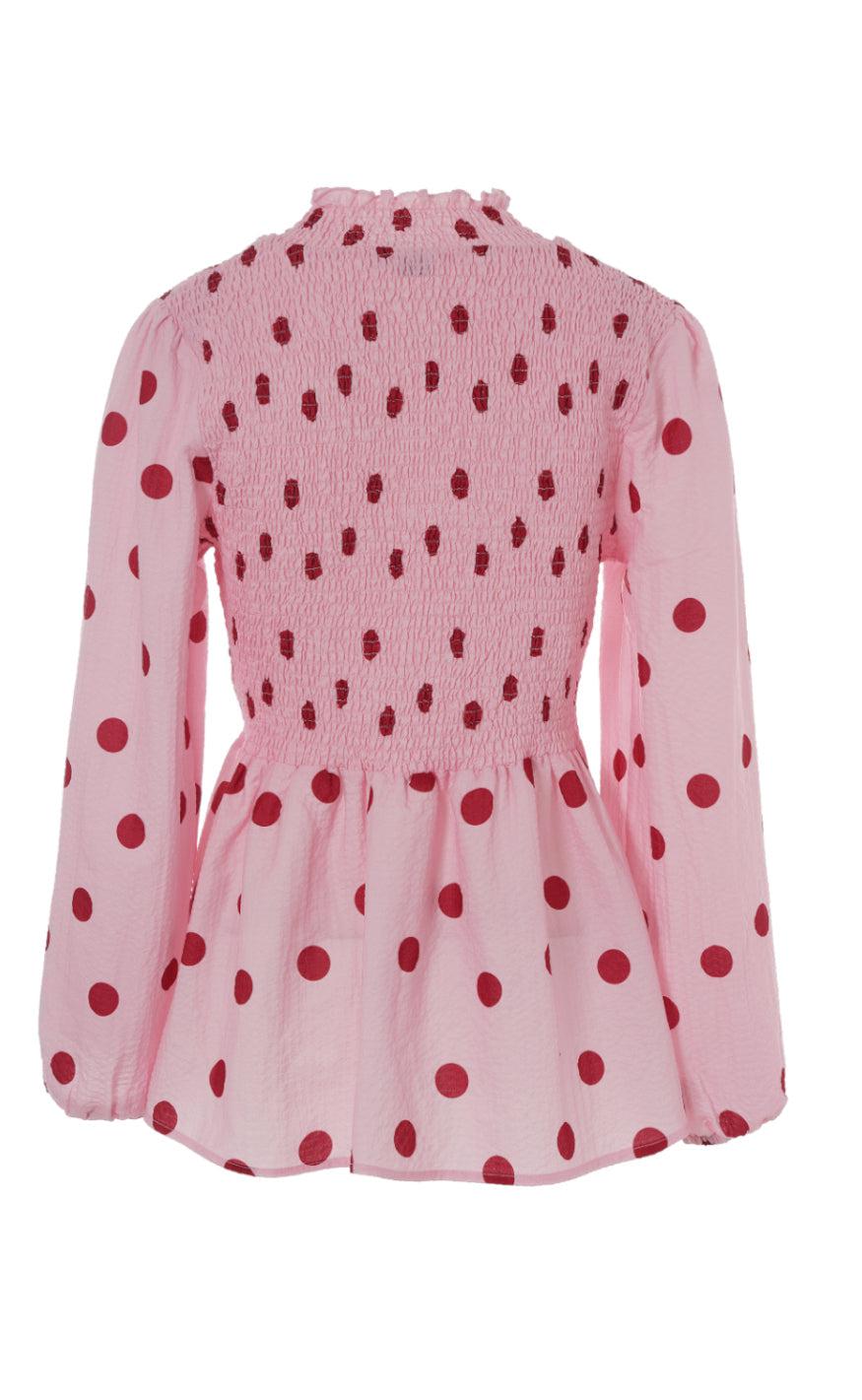 INA Copenhagen Bluse - Sanne - Rosy Dots