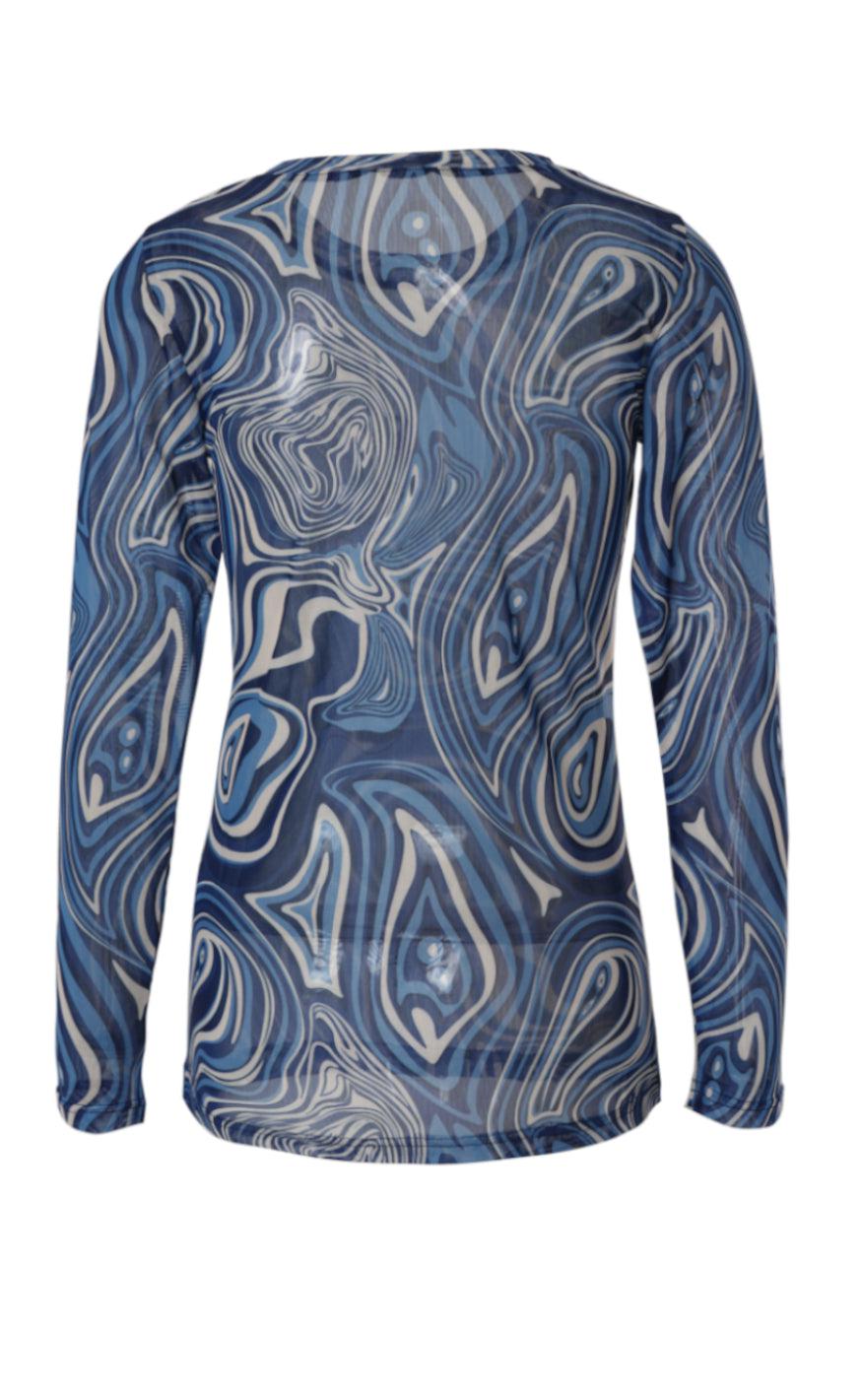 INA Copenhagen Bluse - Sofia - Blurred Blue