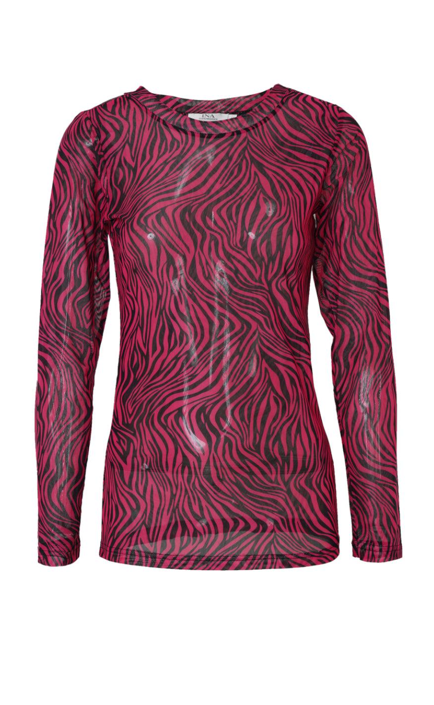 INA Copenhagen Bluse - Sofia - Pink Zebra