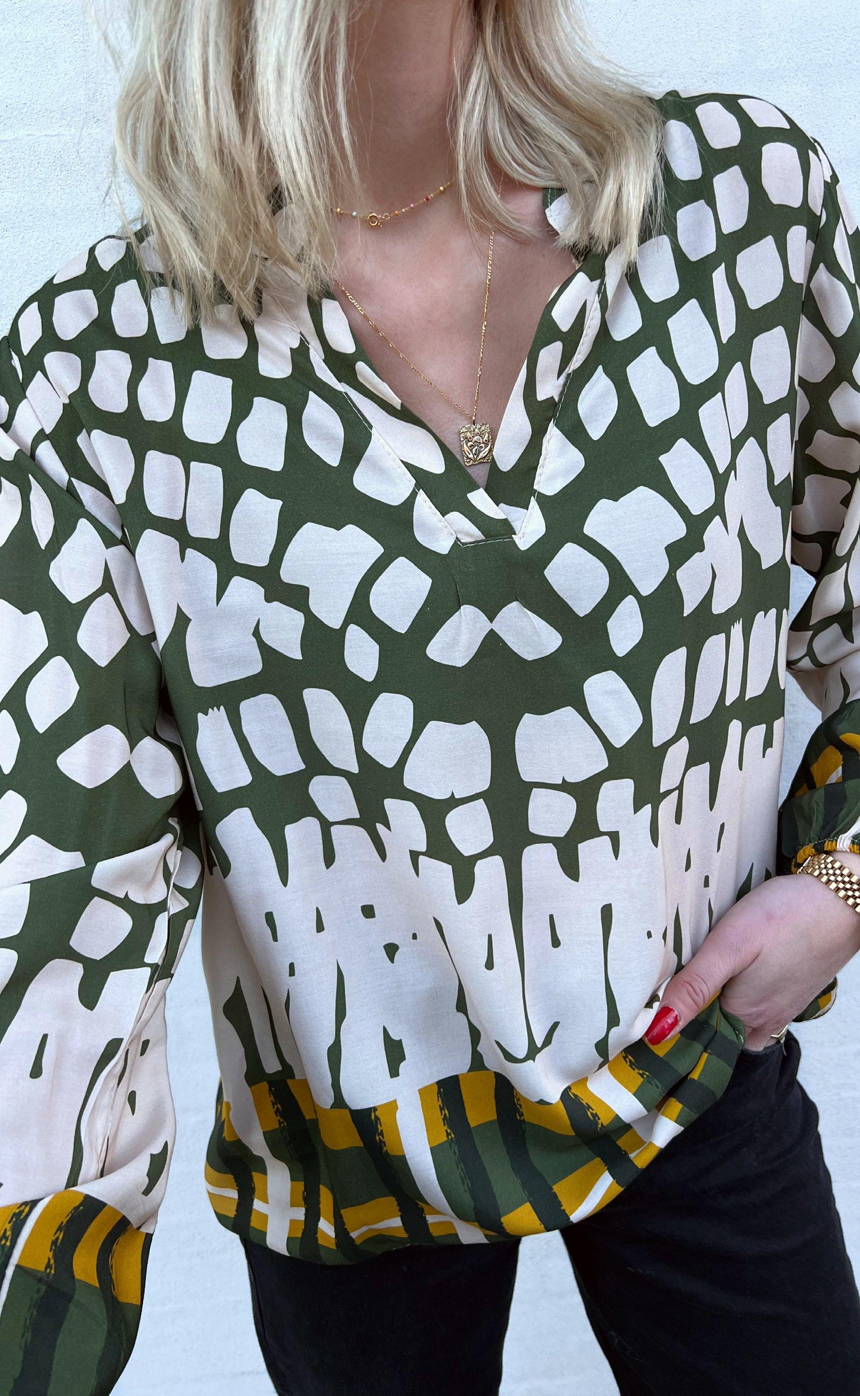 INA Copenhagen Bluse - Vera - Graphic Army