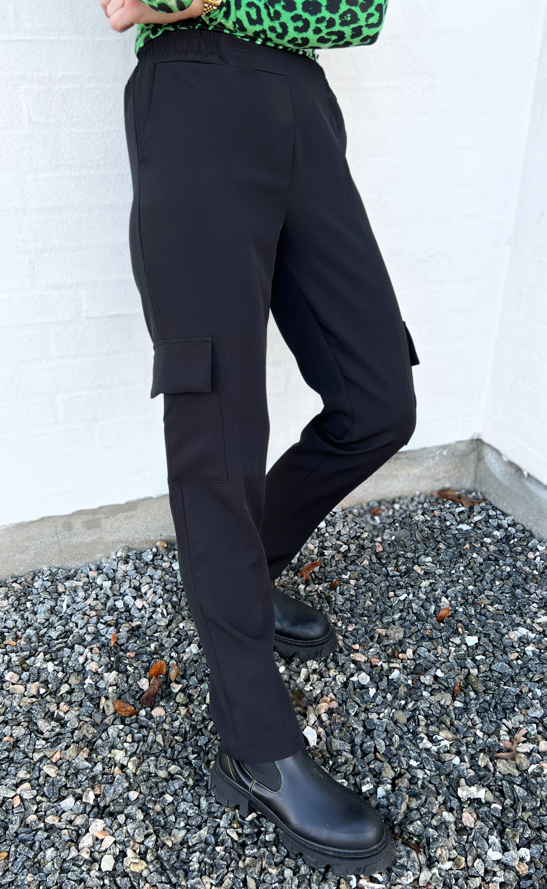 INA Copenhagen Bukser - Caroline Cargo - Black