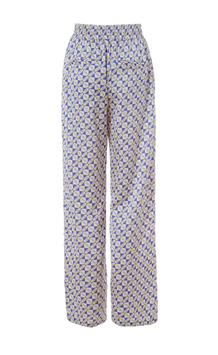 INA Copenhagen Bukser - Ida - Graphic Blue