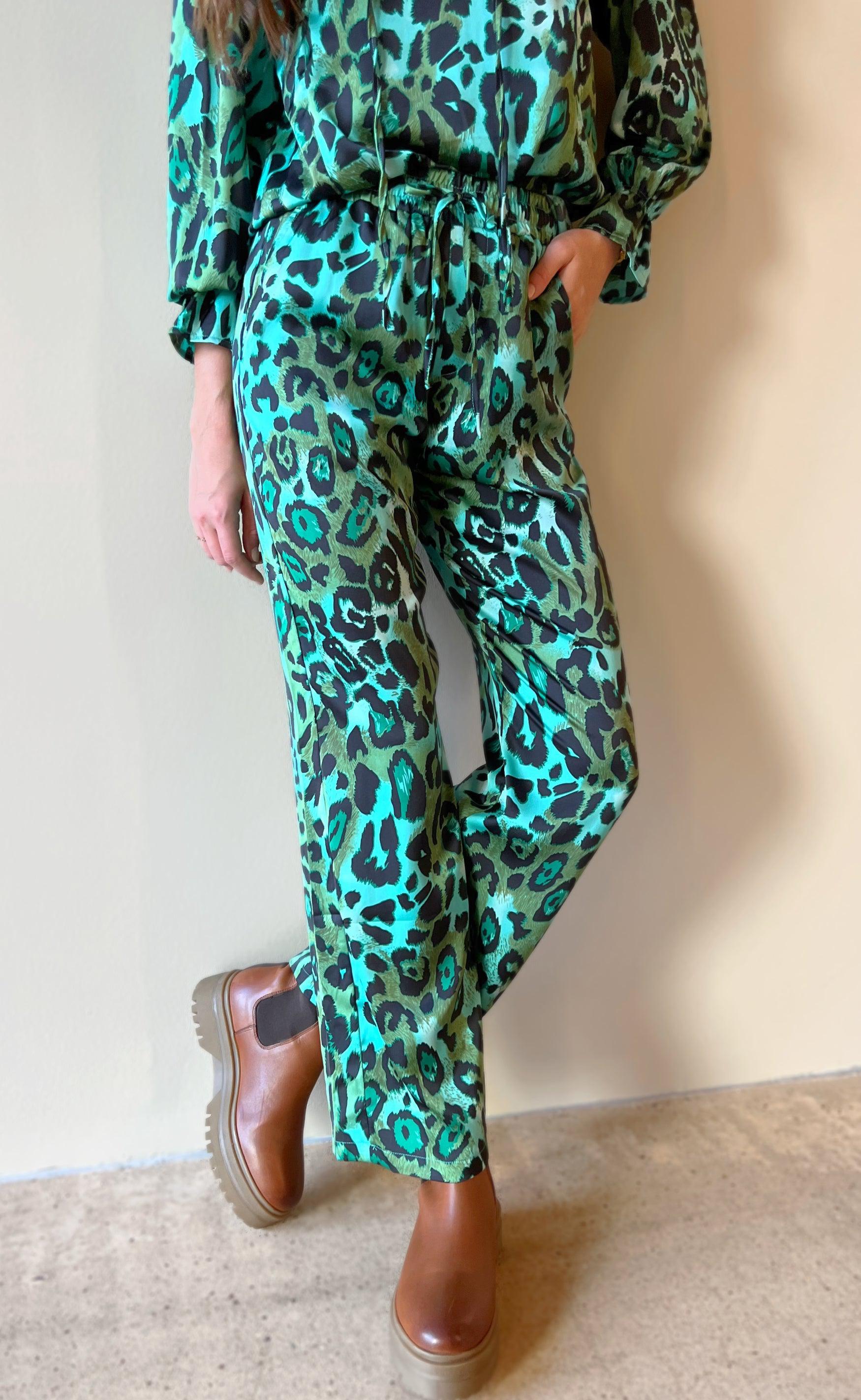 INA Copenhagen Bukser - Ida - Green Leo