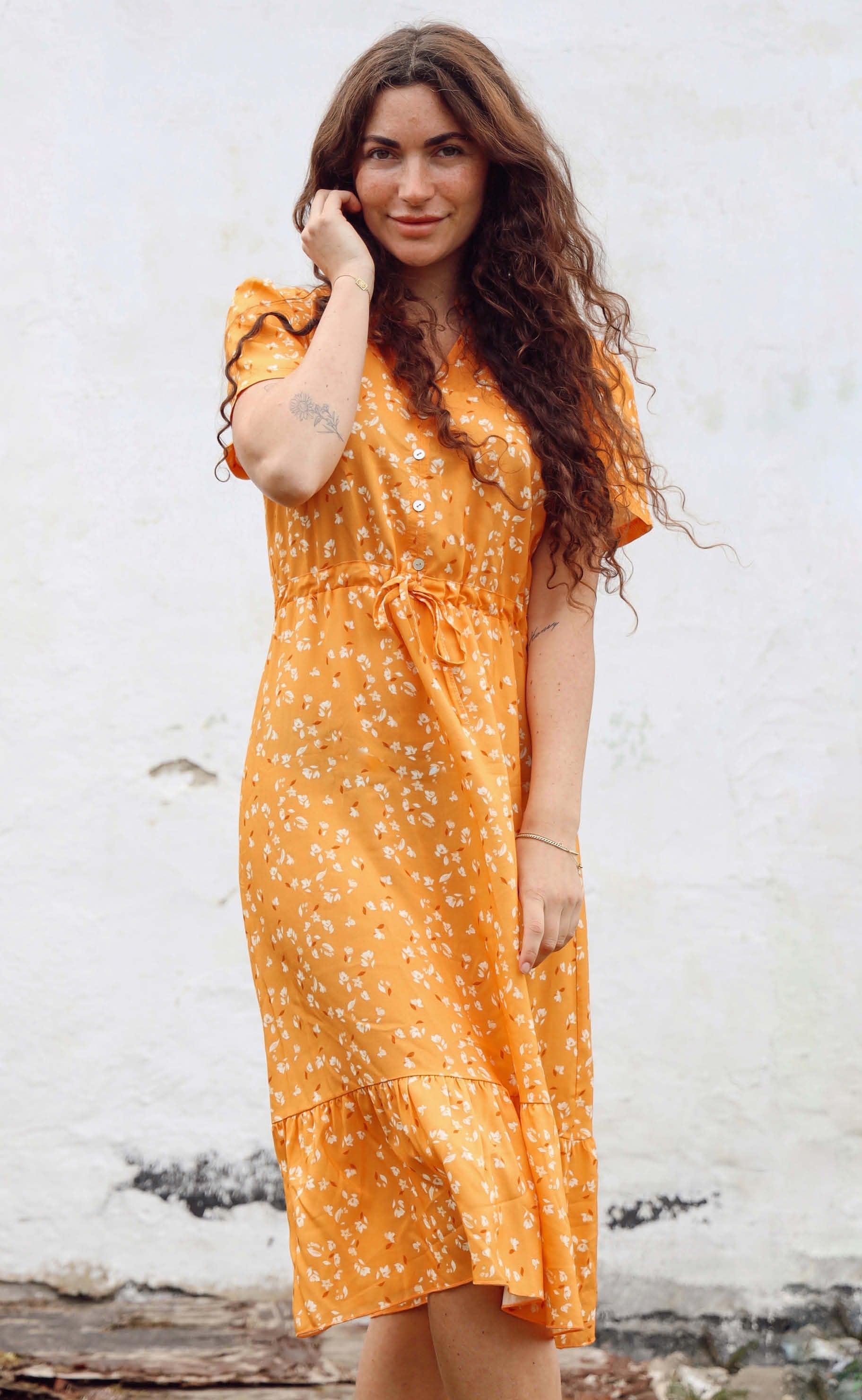 INA Copenhagen Kjole - Abi - Golden Flower
