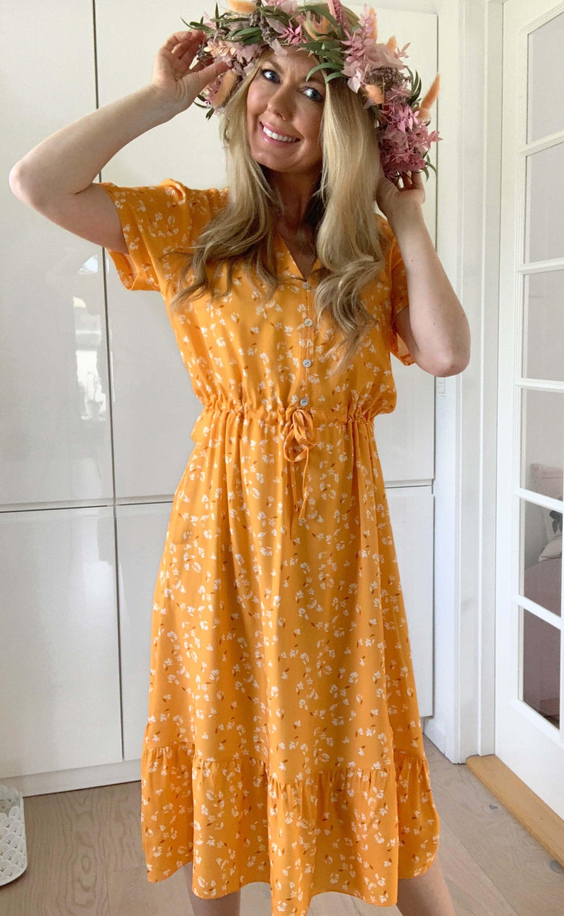 INA Copenhagen Kjole - Abi - Golden Flower