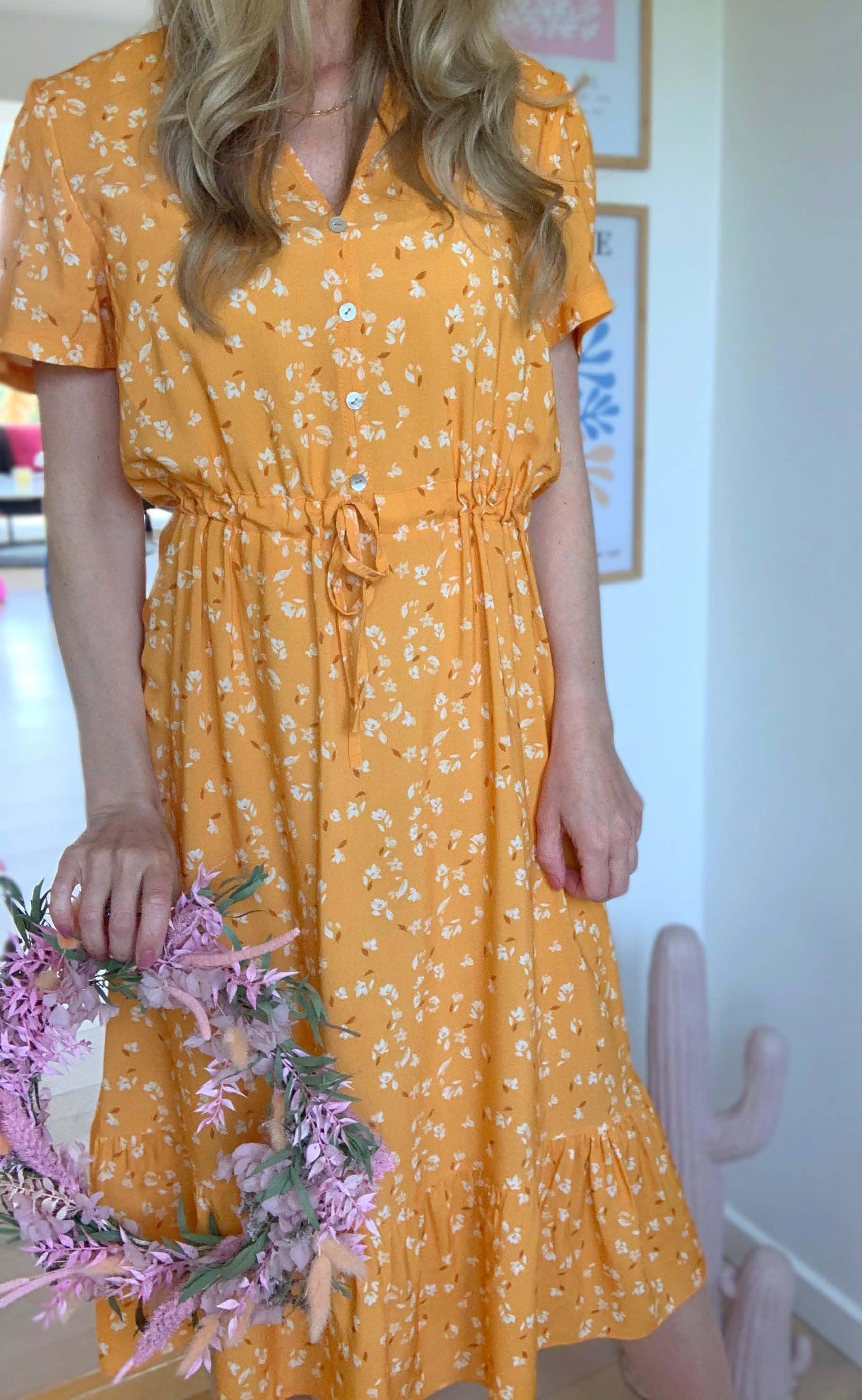 INA Copenhagen Kjole - Abi - Golden Flower