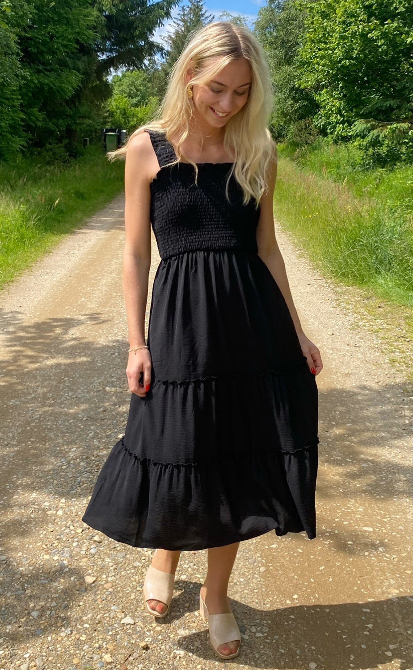 INA Copenhagen Kjole - Amber - Black