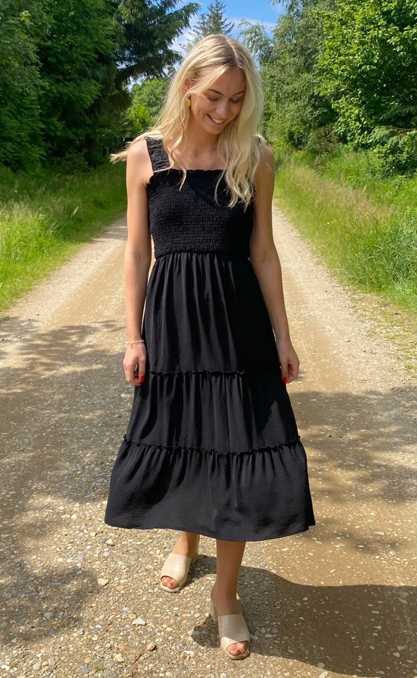 INA Copenhagen Kjole - Amber - Black