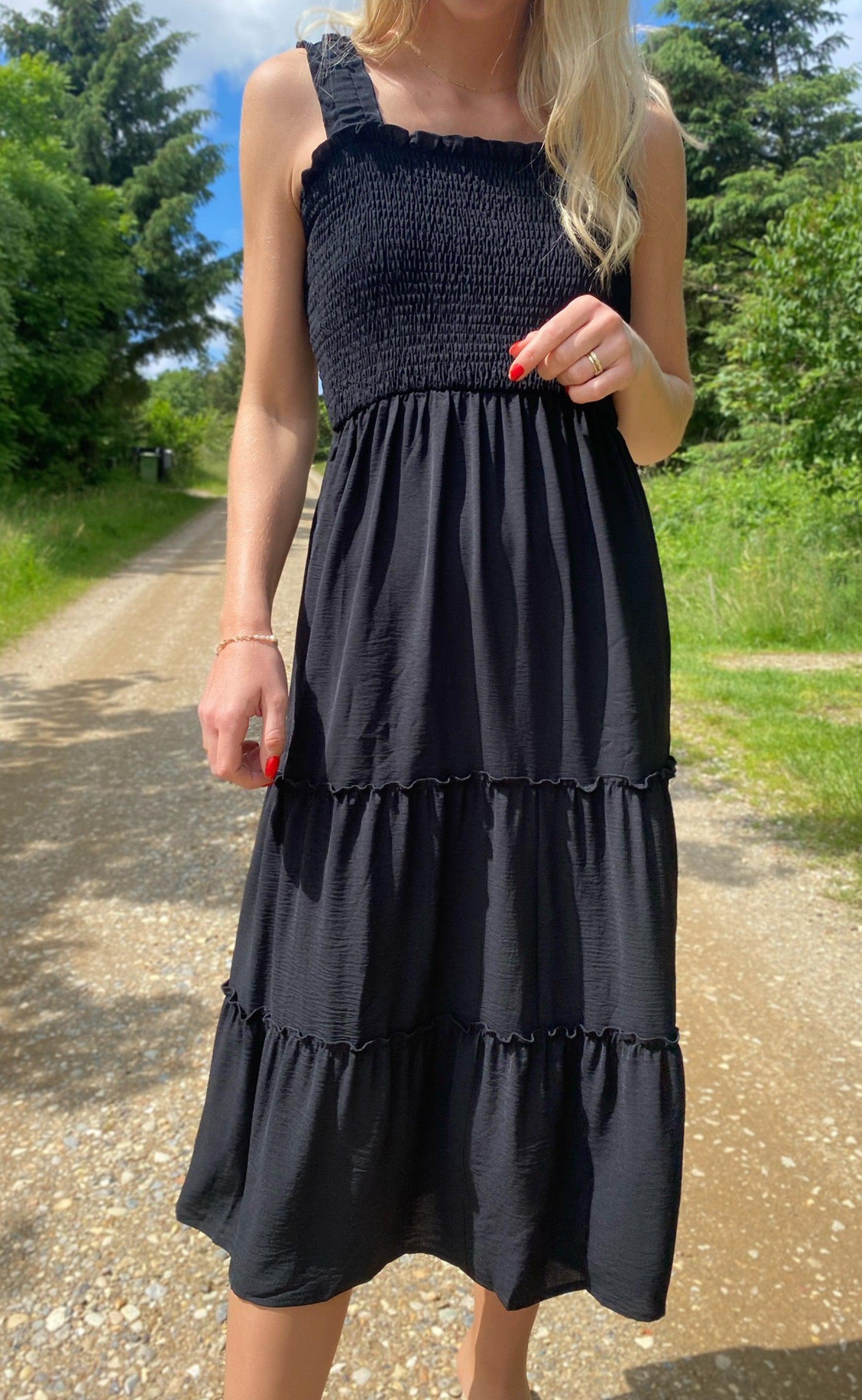 INA Copenhagen Kjole - Amber - Black