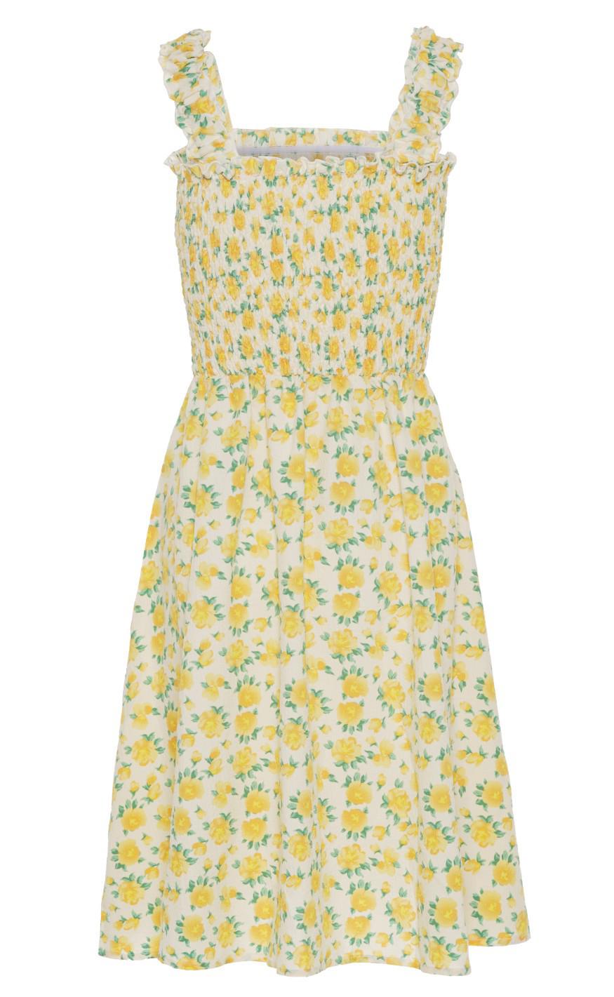 INA Copenhagen Kjole - Andrea - Yellow Flower