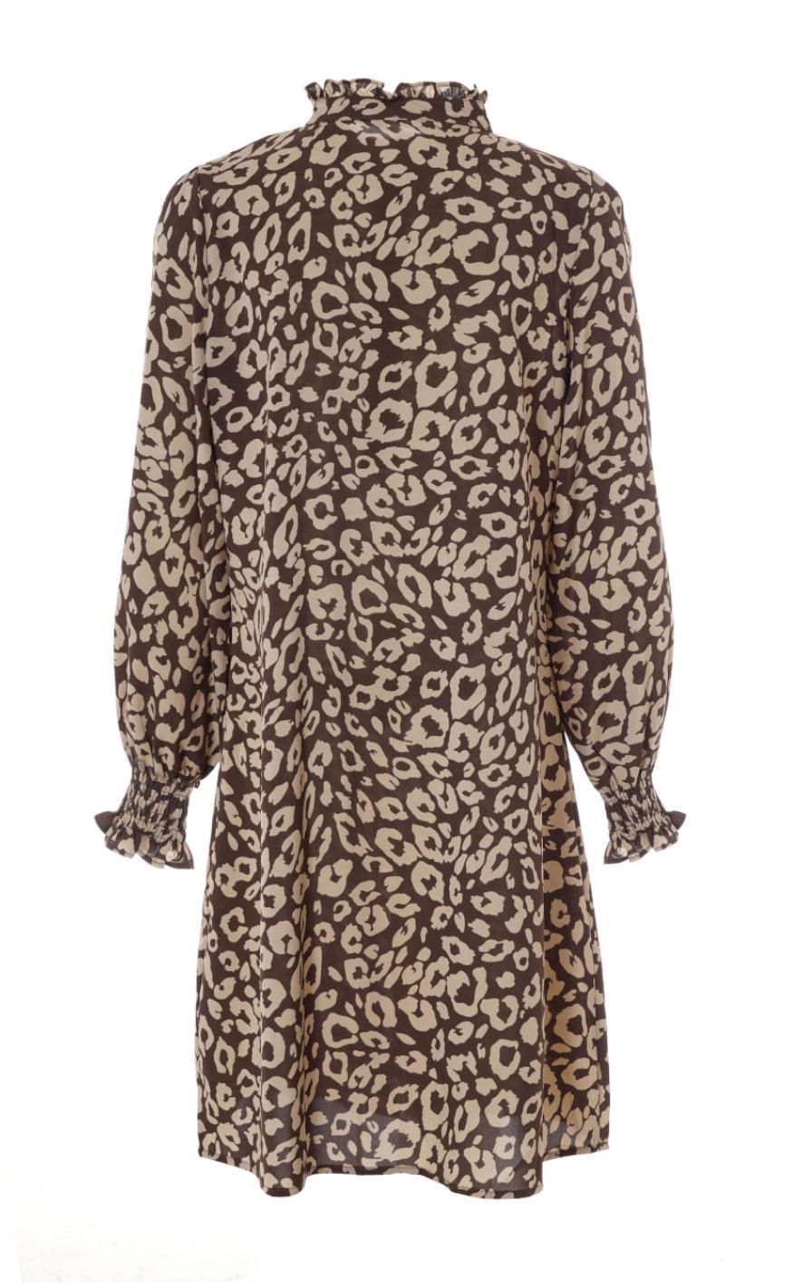 INA Copenhagen Kjole - Augusta - Brown Leopard