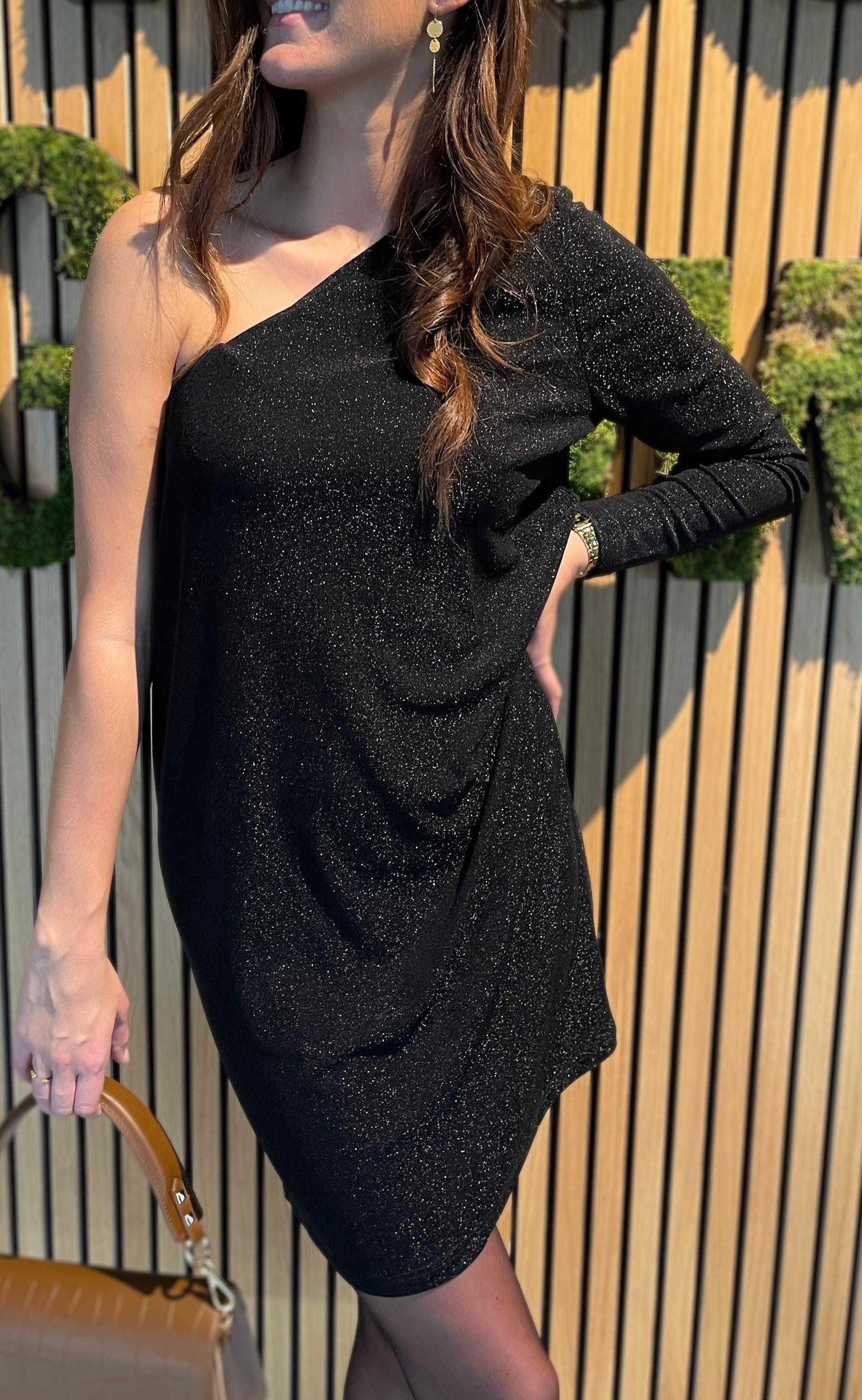 INA Copenhagen Kjole - Aura - Black Glitter