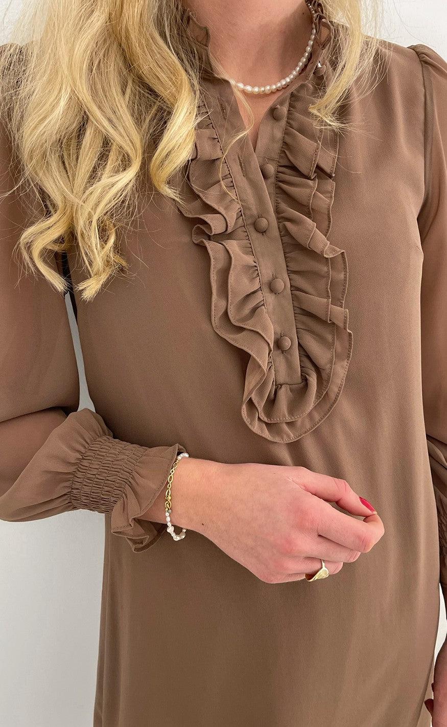 INA Copenhagen Kjole - Cami - Brown