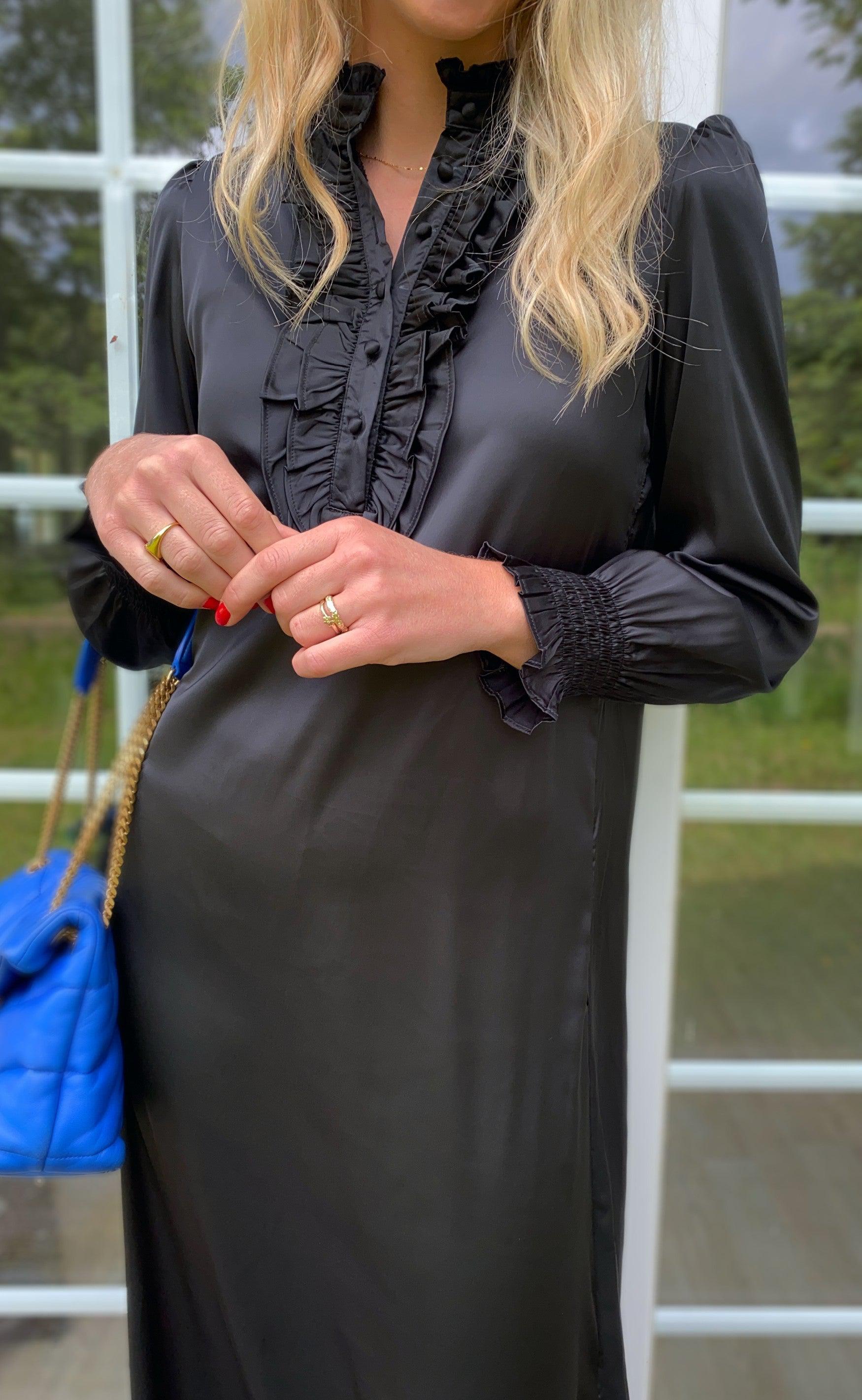 INA Copenhagen Kjole - Cami long - Black