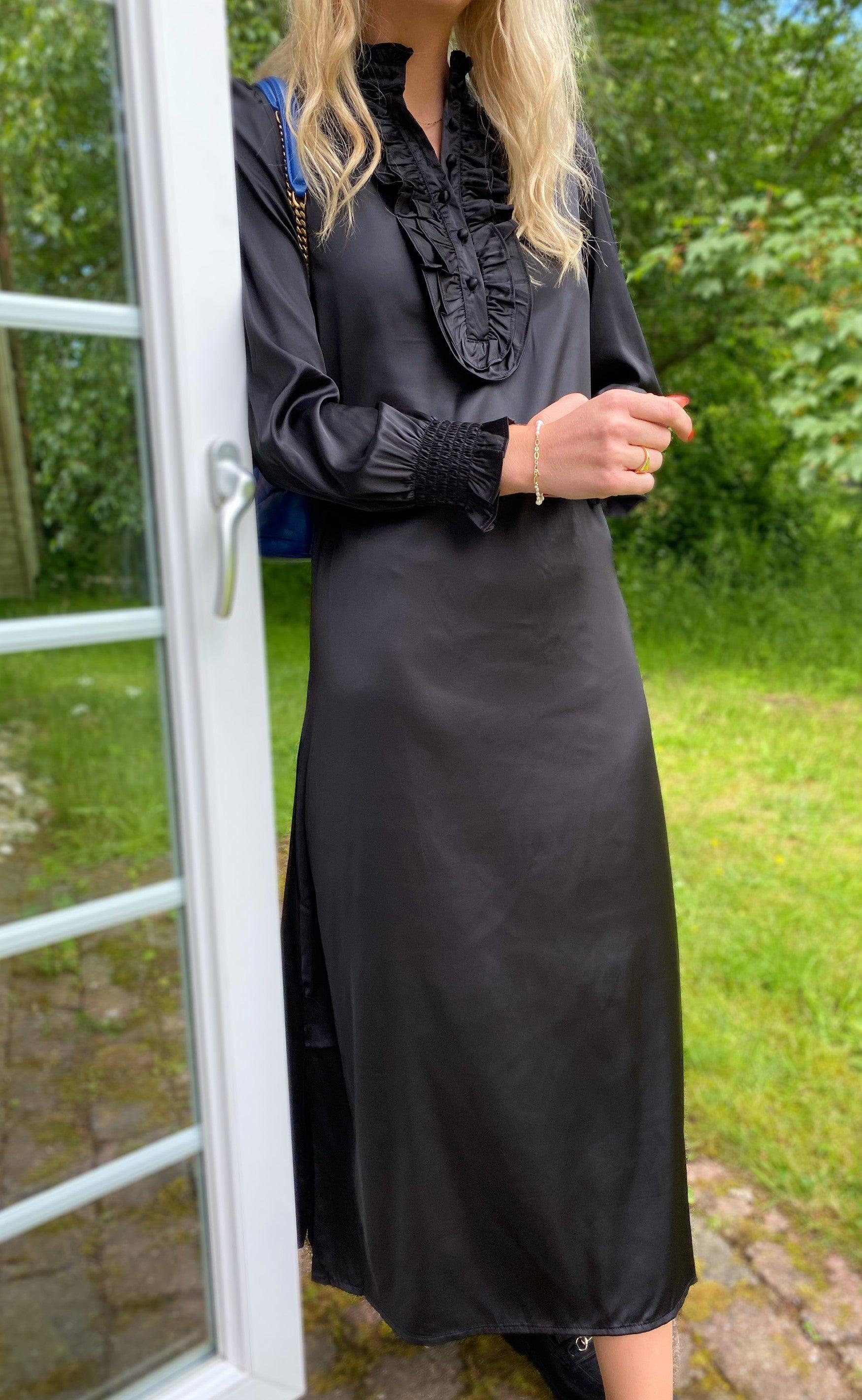INA Copenhagen Kjole - Cami long - Black