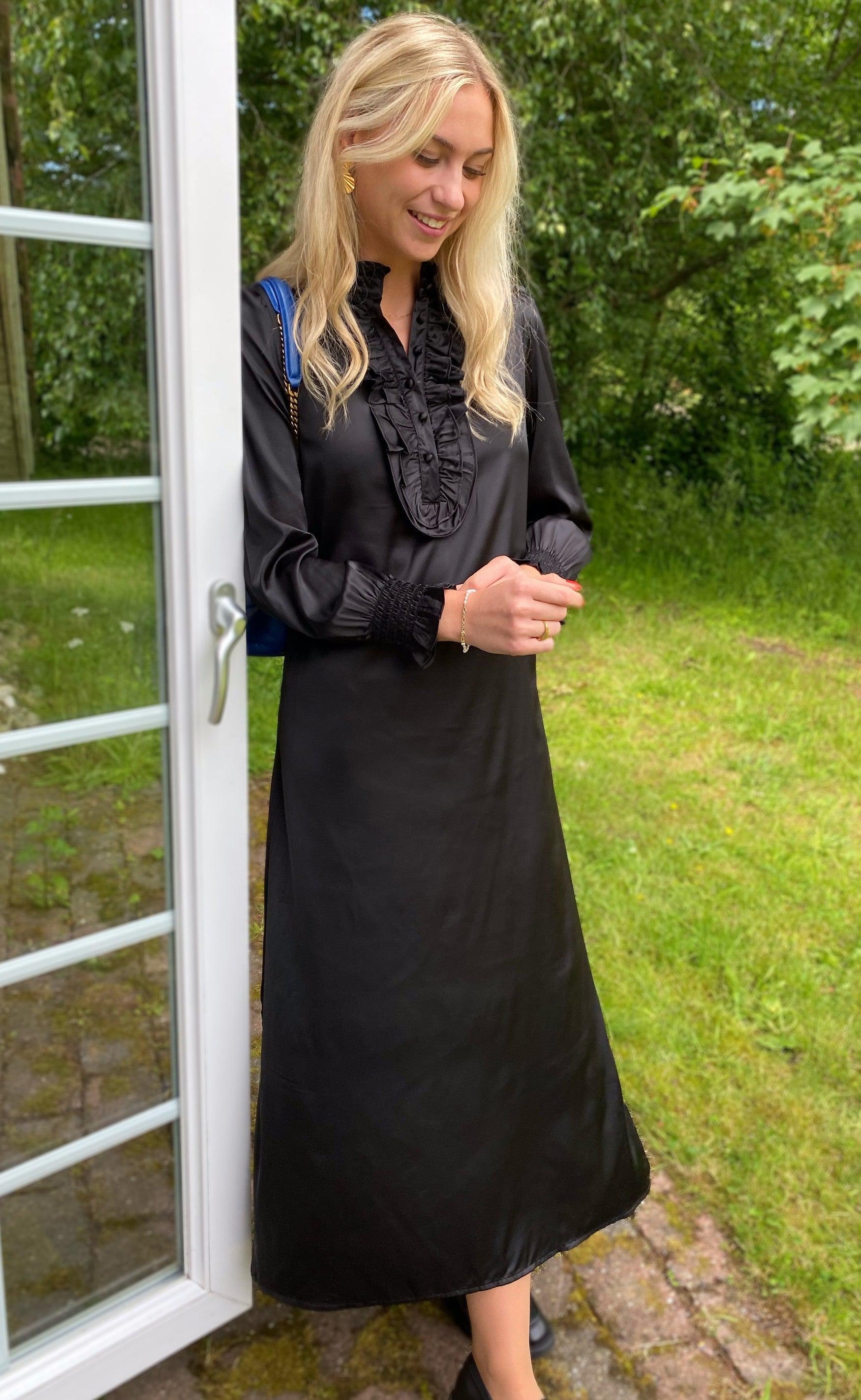 INA Copenhagen Kjole - Cami long - Black